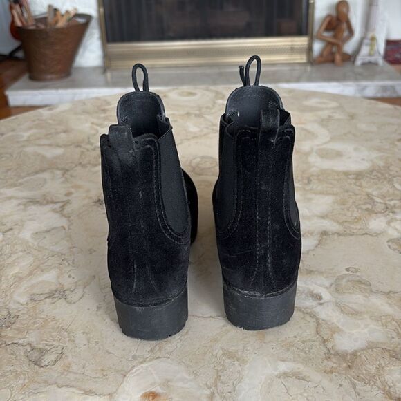 DAV Leeds Waterproof Velvet Lace Up Lug Sole Ankle Boots - Picture 8 of 10